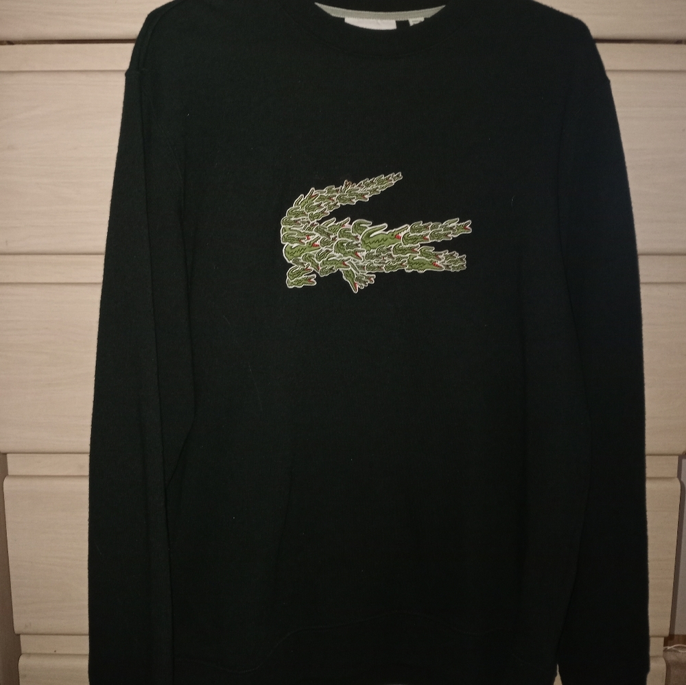 Mens Lacoste crew neck sweatshirt